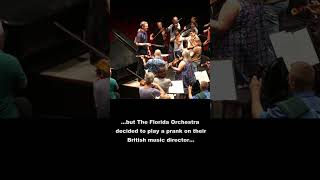 Florida Orchestra Plays Prank on Conductor [upl. by Annadiane]