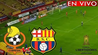 COBRESAL vs BARCELONA SC EN VIVO COPA LIBERTADORES 2024 FECHA 1 FASE DE GRUPOS [upl. by Arezzini960]