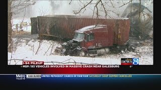 193vehicle pileup on I94 1 confirmed fatality [upl. by Grizel]