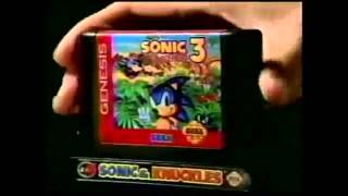 Sonic amp Knuckles Sega Genesis  Mega Drive  Retro Video Game Commercial  Ad [upl. by Jourdan800]