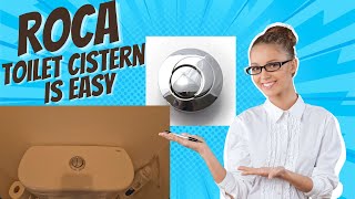 How To Remove A Roca Flush button And Cistern For A Roca Toilet UK PLUMBER [upl. by Munro]