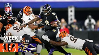 Cincinatti Bengals vs Baltimore Ravens  2022 Week 5 Highlights [upl. by Namhar]