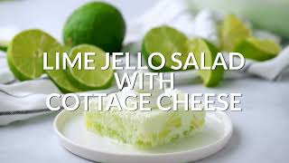 How To Make Lime Jello Salad with Cottage Cheese [upl. by Masao]