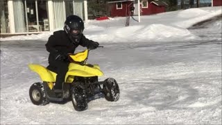 Max med sportlov hälsning Jonas Kruse fyrhjulskörning grilla skoter målat ukraina tavla [upl. by Goldfarb355]