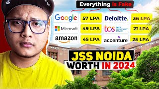 JSS Noidaan Honest Review 🔥2024  Management Quota✅ Eligibility Cutoff Top College in AKTU🎯 [upl. by Sydalg147]