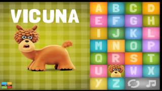 Abecedario en Inglés para niños divertido y canción con animales de plastilina [upl. by Rimas377]