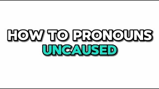 How to pronounce UNCAUSED  Pronounce Uncaused in English [upl. by Lise819]