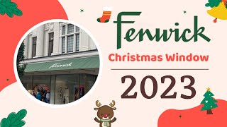 Wonderful Fenwick Christmas Window 2023 Narnia the Lion the Witch and the Wardrobe [upl. by Gschu721]