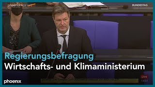 Regierungsbefragung mit Wirtschafts und Klimaminister Robert Habeck Grüne [upl. by Torrance]