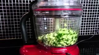 Food Processor Kitchenaid Pro Line 16 Cups  Dicing kit  Cucumbers [upl. by Iadrahc]