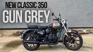 New Royal Enfield Classic 350 Gun Grey  Dark Variant  New Updates  Motorxone [upl. by Moskow]