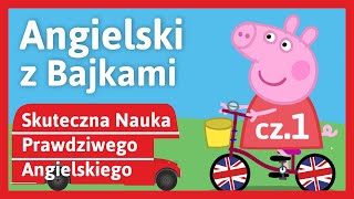 Angielski z Bajkami dla Dzieci  Skuteczna Nauka Języka Angielskiego Świnka Peppa Zakupy 1 [upl. by Aleakcim289]