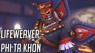 Lifeweaver quotPhi Ta Khonquot Skin Showcase  Overwatch 2 [upl. by Alegnatal]