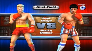 Rocky Legends 4K 2024 Ivan Drago VS Rocky Balboa Career Fight 25 CHAMPIONSHIP [upl. by Kinimod]