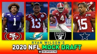 2020 NFL MOCK DRAFT Full First Round Is Jordan Love The Next Mahomes  CBS Sports HQ [upl. by Novhaj]