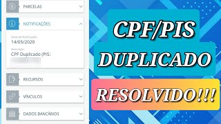 Seguro Desemprego  CPF e PIS Duplicado Resolvido rápido e fácil [upl. by Chaudoin644]