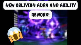 NEW OBLIVION AURA AND ABILITY REWORK SOLS RNG ERA 85 [upl. by Tanya]