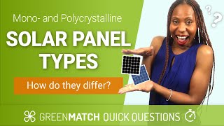 Monocrystalline vs Polycrystalline Solar Panels  What’s the Difference [upl. by Malachi897]