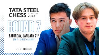 Tata Steel Chess 2023  Round 7  Peter Svidler amp David Howell commentate [upl. by Shargel703]