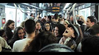 Laughing Flash Mob Jerusalem  Bringing smiles and happiness to the world from Israel [upl. by Elleinwad]