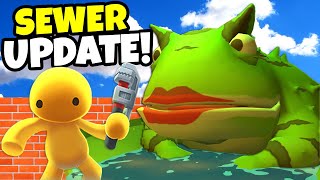 I Found a SECRET FROG MONSTER in the NEW Wobbly Life Sewer Update [upl. by Caralie99]