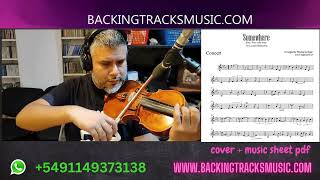 BACKING TRACKS quotSomewherequot West side story by LBernstein  cover by Carlos Golluscio violin [upl. by Pebrook]