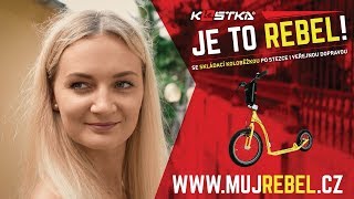 KOSTKA koloběžky  JE TO REBEL Lehkej jako pírko [upl. by Enrev]