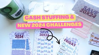 WEEKLY CASH ENVELOPE STUFFING  NEW 2024 SAVING CHALLENGES [upl. by Howlan]