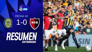 Rosario Central 10 Newells Old Boys  TorneoBetano  Resumen Extendido  Fecha 10 [upl. by Sidra]