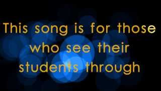 LYRICS You Have Made A Difference  A Teacher appreciation song [upl. by Nwahsed738]