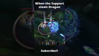 When the Support steals Dragon leagueoflegends taric dragon [upl. by Suivatco781]