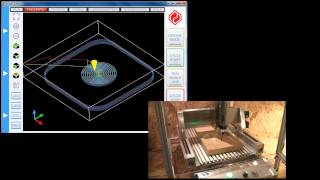 UCCNC control software toolpath demonstration [upl. by Adnarym425]