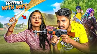 AmitBhai Plays Free Fire With His Wife 😍 [upl. by Shlomo]