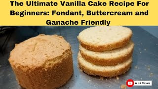 Oil based Vanilla Cake Recipe For Bakers Fondant Buttercream and Ganache Friendly  Cake business [upl. by Banky]