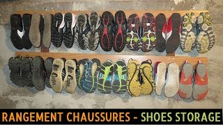 🛠 Rangement Chaussures DIY  Fabrication dun support mural pour 16 paires de godasses [upl. by Niac689]