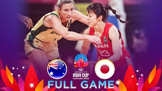 Australia v Japan  Full Basketball Game  FIBA Womens Asia Cup 2023  Division A [upl. by Zahara]