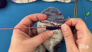 Sock Repair Knitted Patch [upl. by Naujej]