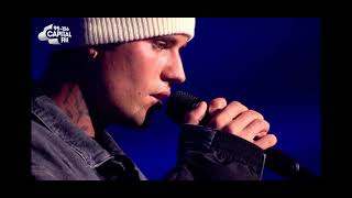 Justin Bieber  Lonely Live At Capital Jingle Bell Ball 2021 [upl. by Woodie]