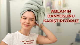 Ablamın Banyosunu Karıştırıyorum  Seyahatte Yanıma Hangi Ürünleri Aldım  Seyahatte Cilt Bakımım [upl. by Byrd272]