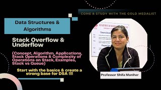 Lecture 32 Stack Overflow amp Underflow  DSA [upl. by Attenrev682]