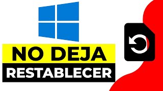 SOLUCION NO me Deja RESTABLECER Windows 10 y 11 2024  NO Puedo Formatear Windows [upl. by Alvord459]