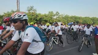 CYCLOTHON 2023 with 600 Cyclists at Gachibowli Hyderabad [upl. by Bazar]