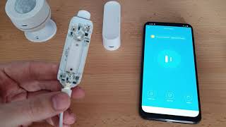 ROBUS CONNECT  How to Pair PIR CONNECT and DOOR SENSOR CONNECT [upl. by Ilak518]