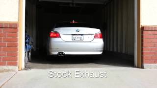 2007 BMW 550i Muffler Delete [upl. by Mercorr26]