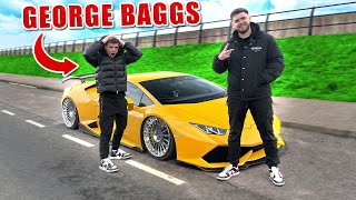 GOING THROUGH THE MCDONALDs DRIVE THROUGH in a LAMBORGHINI FT GEORGE BAGGS [upl. by Molini]