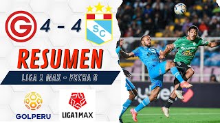 ¡PARTIDAZO IMPERIAL Deportivo Garcilaso 4 VS Sporting Cristal 4 Fecha 7  Liga 1 Max [upl. by Griz972]