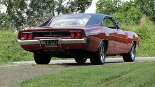 1968 DODGE CHARGER quotTEST DRIVEquot  383 MAGNUM  FLOW MASTER EXHAUST  CRAZY GORGEOUS [upl. by Odnavres]