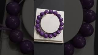 High quality lepidolite purplemica bracelet [upl. by Eudo]