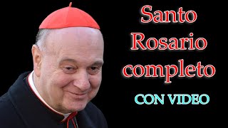 Mons Angelo Comastri – Santo Rosario Completo con video 📺 [upl. by Beck]