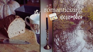 Romanticizing November 🌧  Cozy cottagecore days with baking gardening amp nature journaling [upl. by Henghold]